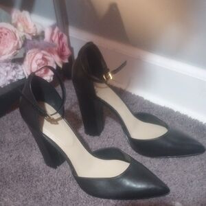 Aldo Black Women's Heels with Ankle Strap